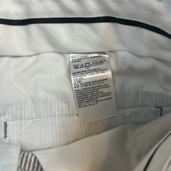 Banana Republic Size 6 Striped Gray Women's Shorts - Picture 4 of 6